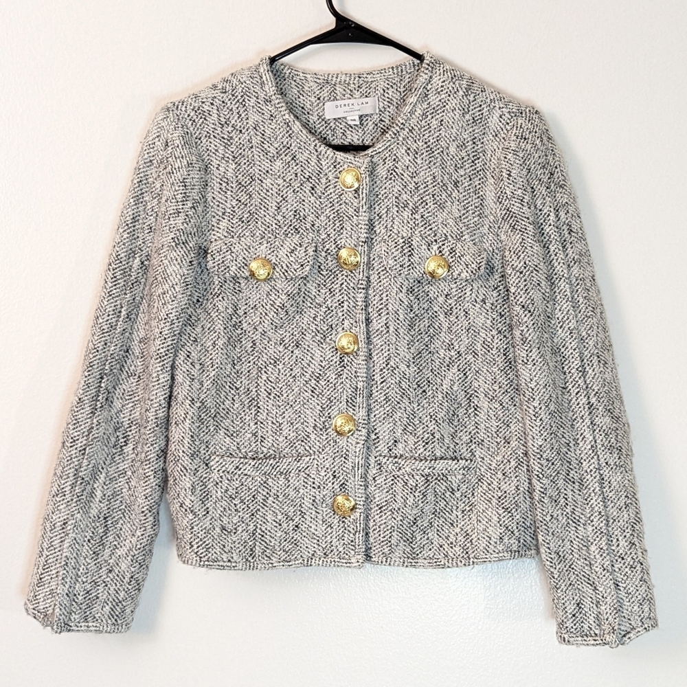 Derek Lam Tweed Grey Jacket - Picture 4 of 6
